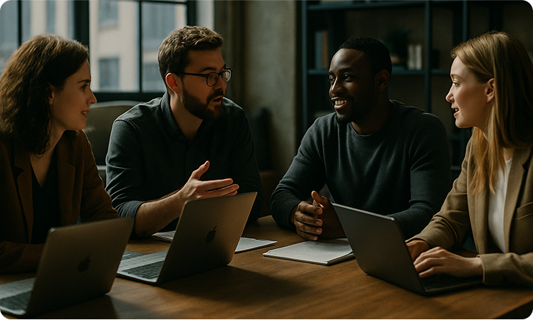 Office team discussion